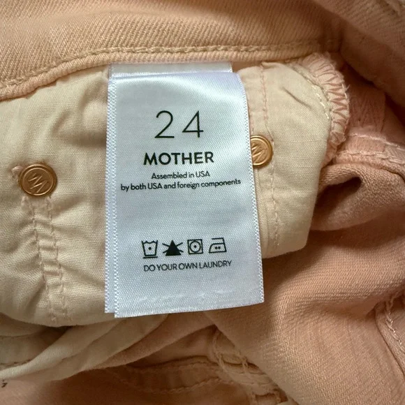 MOTHER SUPERIOR NWT Size 24 The Insider Hover. Color Peach Parfait - Picture 9 of 10